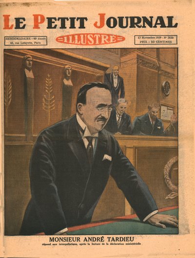 アンドレタルデューは1929年に質問に答えます。 作： Unbekannt