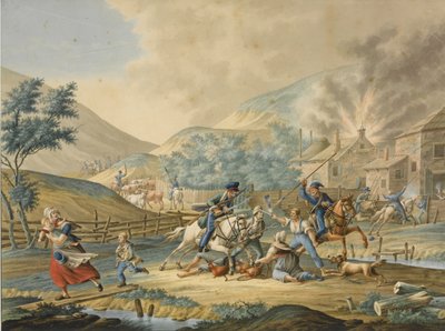 1799年のイギリスのロシアへのオランダ侵攻 作： Unbekannt