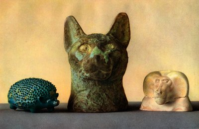 新王国および後期の動物の彫刻、エジプト、1936 作： Unbekannt