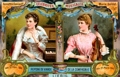 アネット・フォン・エシポフとマリー・ソルダー、c1900 作： Unbekannt