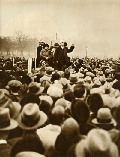 反政府デモ、ハイドパーク、ロンドン、1933年2月6日、1935.i 作： Unbekannt