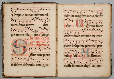 アンティフォナリー、1736年。 作： Unbekannt