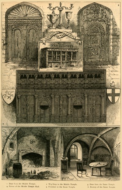 寺院の骨董品、1897年。 作： Unbekannt