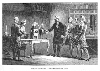 アントワーヌ・ローラン・ラヴォワジエ、フランスの化学者、酸素の発見、1776 1874 作： Unbekannt