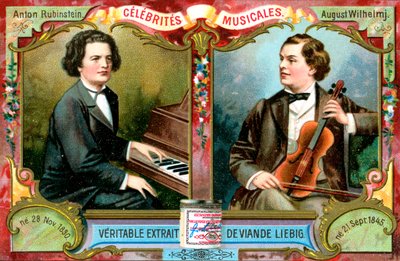 アントン・ルビンスタインとアウグスト・ヴィルヘルム、c1900 作： Unbekannt
