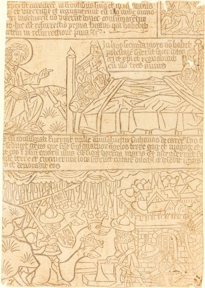 ヨハネの黙示録、リーフ 42、c。 1465年。 作： Unbekannt