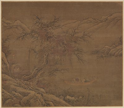 冬の海岸に近づく、明王朝、1368-1644。 作： Unbekannt