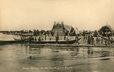 チグリス川岸のアラブ村、c1918-c1939。 作： Unbekannt