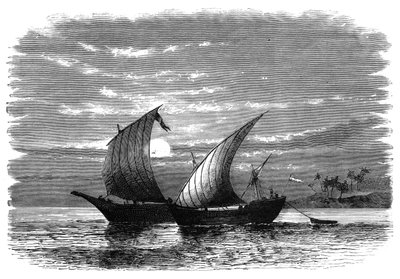 紅海のアラブダウ船、c1890 作： Unbekannt