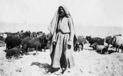 アラブの羊飼い、カジメイン地域、イラク、1917〜1919年 作： Unbekannt