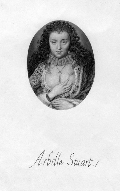 アラベラスチュアート1575〜1615、イギリスのルネサンスの貴婦人、17世紀。 作： Unbekannt