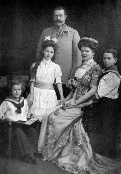 オーストリア大公フランツフェルディナンドとその家族、c1910 c1920 作： Unbekannt