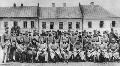 オーストリア大公フリードリヒとオーストリアのカール、その役員、第一次世界大戦、1915 作： Unbekannt