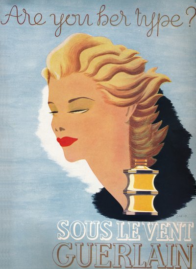 あなたは彼女のタイプですか-Sous Le Vent Guerlain、1937 作： Unbekannt
