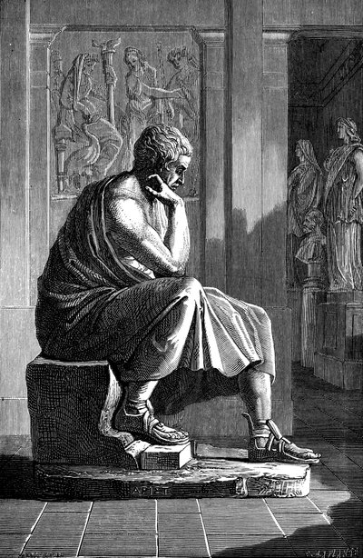 アリストテレス384-322 BC、古代ギリシャの哲学者および科学者 作： Unbekannt