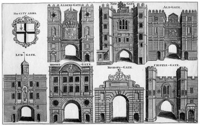 ロンドン市の武器と門、1650年頃19世紀 作： Unbekannt