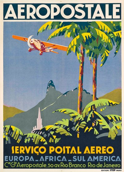 Aéropostaleです。リオデジャネイロ、1928-1930年頃。 作： Unbekannt