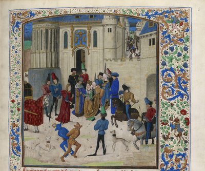 イザボー・ド・ババリアがパリに到着、1470～1475年頃。 作： Unbekannt