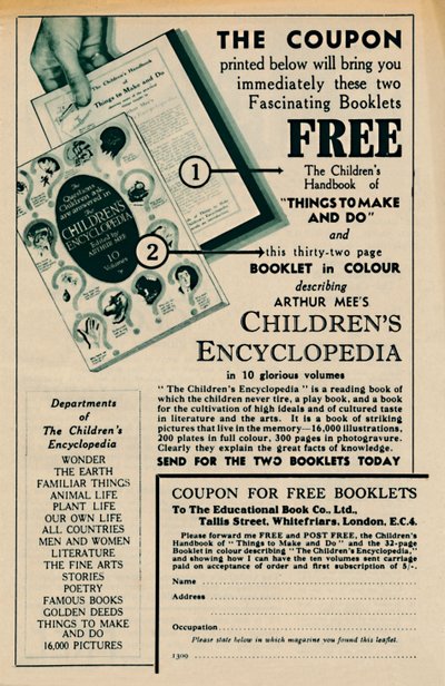 アーサー・ミーズ子供百科事典、1935 作： Unbekannt
