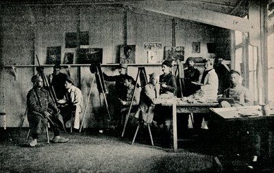ギーセン、c1916のスタジオでのアーティストの囚人 作： Unbekannt
