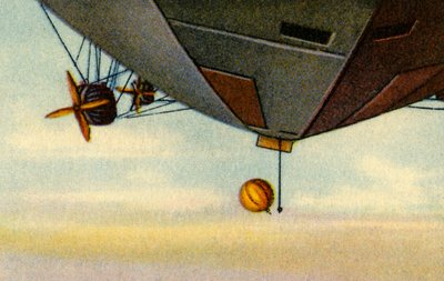 ツェッペリンの上昇、北極探検、1932年。 作： Unbekannt
