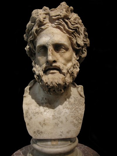 薬と癒しの神アスクレピオス。紀元前2世紀のフィロマチョスによるギリシャ像のローマ時代の写本 作： Unbekannt