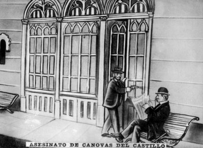 アントニオカノバスデルカスティージョの暗殺、1897年 作： Unbekannt