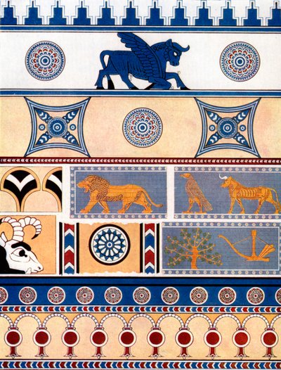 アッシリアのレンガとタイルのデザイン、1933-1934 作： Unbekannt