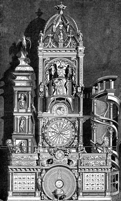ストラスブール大聖堂の天文時計、1573年、1870年 作： Unbekannt