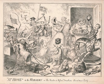 保育園の家で、またはマスターとミス2つの靴のクリスマスパーティー、1835年。 作： Unbekannt