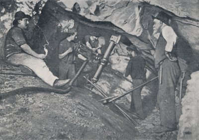 ビクトリア朝の金鉱山での仕事、1923年。 作： Unbekannt