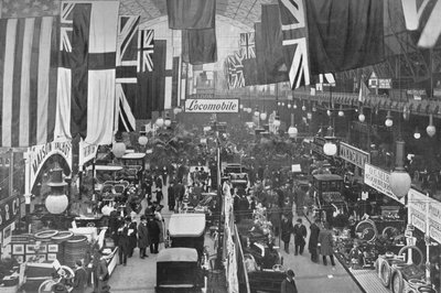 自動車展示会、ロンドン、イズリントンの農業ホールで1902 1903 作： Unbekannt