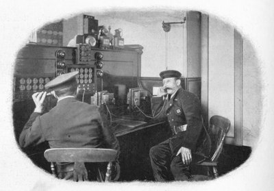 電話で、ロンドン消防隊、c1900 1901 作： Unbekannt