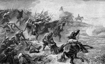 1872-1876、1902年の反乱時のバスクカーリストの攻撃 作： Unbekannt