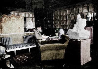 オーギュストロダン、彼の本のなかで77 Rue De Varenne、c1900 作： Unbekannt
