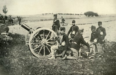 1919年の野戦におけるオーストリア砲兵 作： Unbekannt