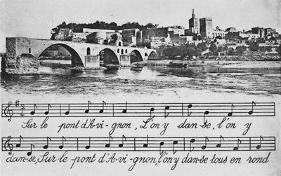アヴィニョン。 -St-Benezet Bridge、c1925 作： Unbekannt
