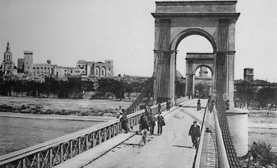 アビニョン-吊り橋、c1925 作： Unbekannt