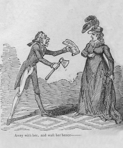 彼女と離れて、それゆえ彼女を置き去りにする---、c1820。 作： Unbekannt