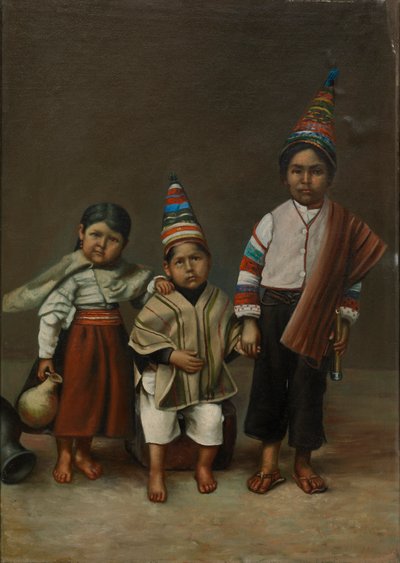 アイマラチルドレン、カリフォルニア州。 1890-1892。 作： Unbekannt