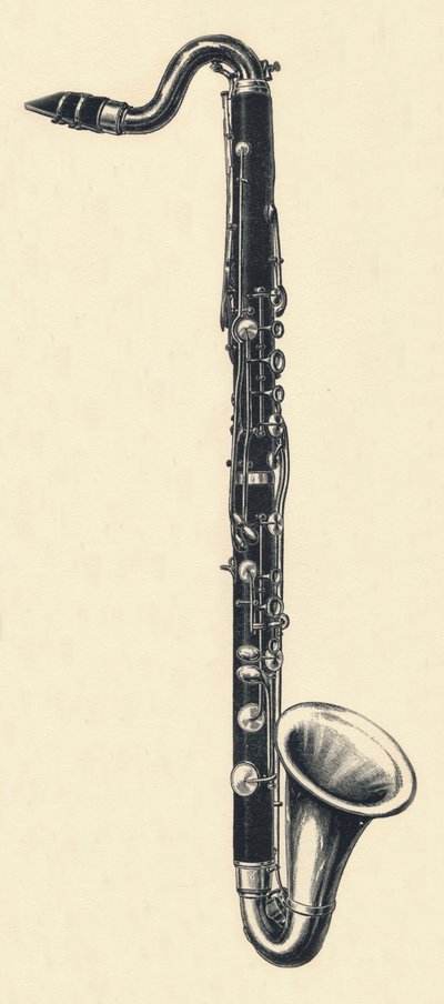 Bバスクラリネット、1895年。 作： Unbekannt
