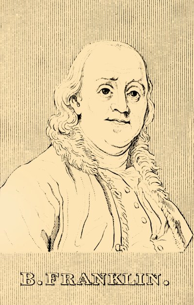 B.フランクリン、1706〜1790年、1830年。 作： Unbekannt