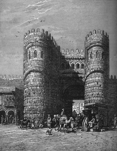 カイロの門の1つ、バブエルフート、1878年、c1882 作： Unbekannt