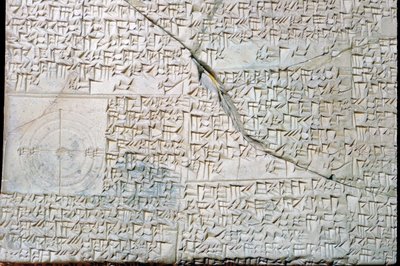 幾何学的に問題のあるバビロニアの粘土板 作： Unbekannt