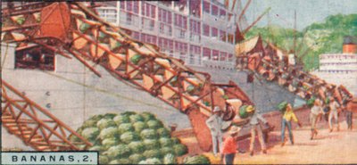 バナナ2.-蒸気船の積み込み、コスタリカ、1928 作： Unbekannt
