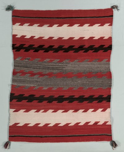 縞模様の敷物、c。 1890-1900。 作： Unbekannt