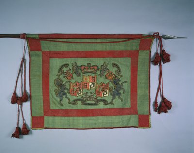 イギリスの王立紋章入りバナー、1700年代。 作： Unbekannt