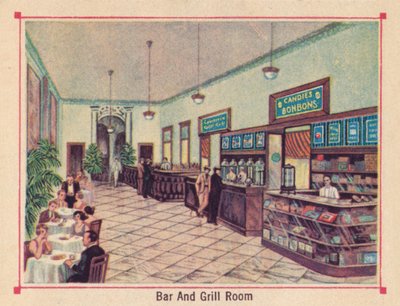 バーアンドグリルルーム-ホテルフロリダ-ハバナ-キューバ、c1910 作： Unbekannt