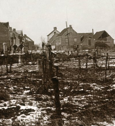 有刺鉄線、ニューカペレ、フランダース、ベルギー、c1914-c1918 作： Unbekannt
