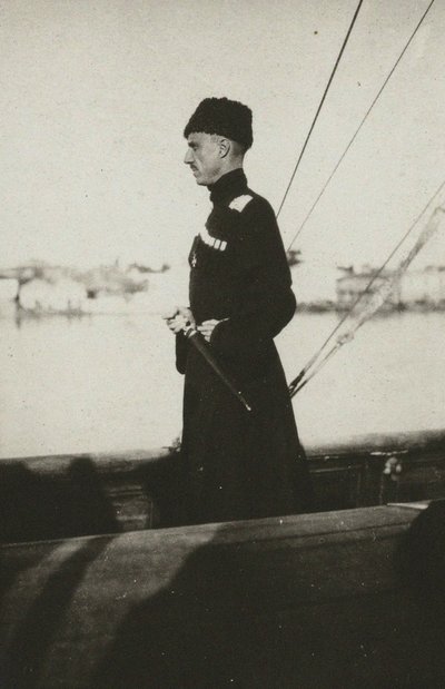 ヨット・ルクルスのピョートル・ニコラエヴィッチ・ランゲル男爵。 レムノス、1921年。 作： Unbekannt